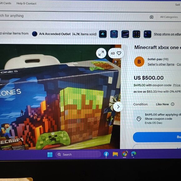 Minecraft Xbox One S. Good working condition. Factory reset. - Picture 12 of 13